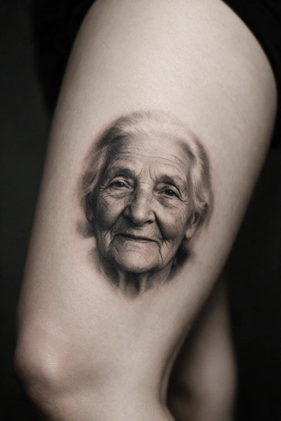 Portret in zwart-grijs